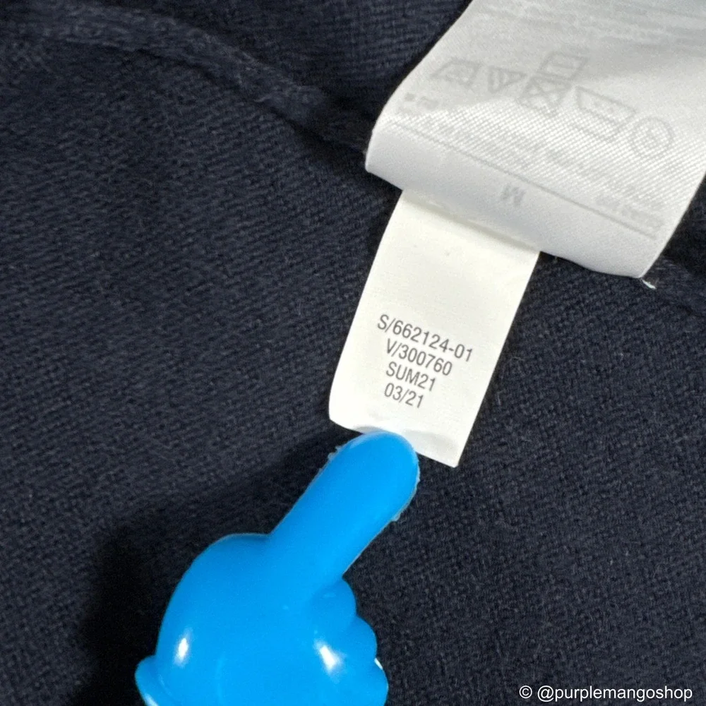 BANANA REPUBLIC Eco Crewneck Navy Blue Sweater | Cotton Blend‎ | Men's MEDIUM
